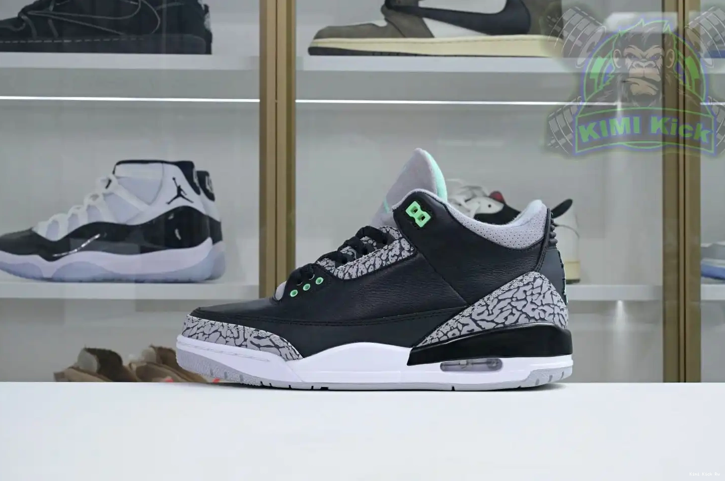 Air Jordan 3 Green Glow Kimikick 0405